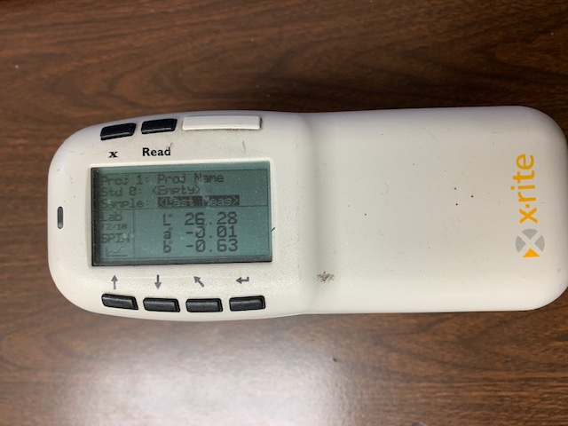 Color Verification with Color Spectrophotometer